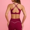 Soft Active Mini-Shorts in Burgunderrot