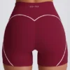 Soft Active Mini-Shorts in Burgunderrot
