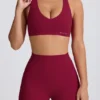 Soft Active Mini-Shorts in Burgunderrot