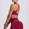 Soft Active Mini-Shorts in Burgunderrot