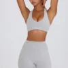 Soft Active Mini-Shorts in Grau meliert