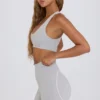 Soft Active Mini-Shorts in Grau meliert