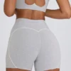Soft Active Mini-Shorts in Grau meliert