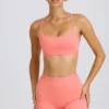 Soft Active Mini-Shorts in Koralle
