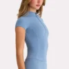 Soft Active Quarter-Zip-Oberteil in Marine