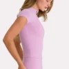 Soft Active Quarter-Zip-Oberteil in Sweet Pink