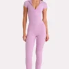 Soft Active Quarter-Zip-Oberteil in Sweet Pink