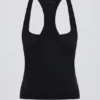 Soft Active Racerback-Oberteil in Schwarz