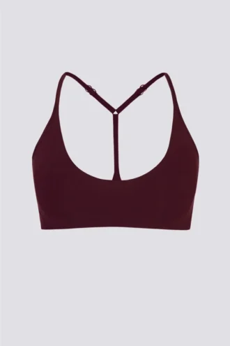 Soft Active Racerback-Sport-BH in Burgunderrot