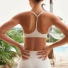 Soft Active Racerback-Sport-BH in Creme