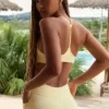 Soft Active Racerback-Sport-BH in Lemon