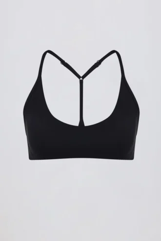 Soft Active Racerback-Sport-BH in Schwarz