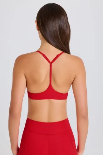 Soft Active Racerback-Sport-BH in Strawberry Red