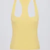 Soft Active Racerback-Tanktop in Lemon