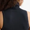 Soft Active Rollkragen-Tanktop in Schwarz
