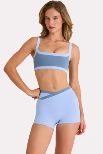 Soft Active Shorts  in Sky