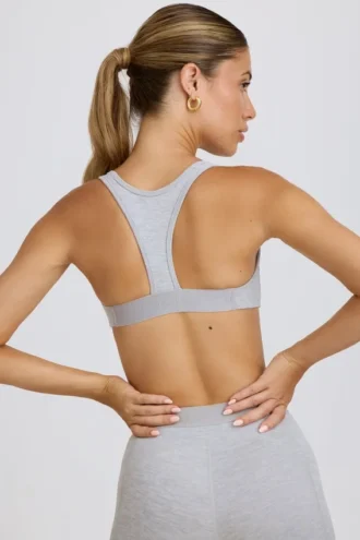Soft Active Sport-BH in Grau meliert
