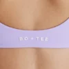 Soft Active Sport-BH mit gedrehter Vorderseite in Lila