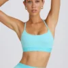 Soft Active Sport-BH mit gekreuztem Rücken in Aqua Soft Active Sport-BH mit gekreuztem Rücken in Aqua