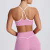 Soft Active Sport-BH mit Herzausschnitt in Altrosa