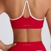 Soft Active Sport-BH mit Herzausschnitt in Hot Red