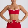 Soft Active Sport-BH mit Herzausschnitt in Hot Red