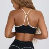 Soft Active Sport-BH mit Herzausschnitt in Schwarz