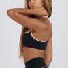 Soft Active Sport-BH mit Herzausschnitt in Schwarz