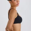 Soft Active Sport-BH mit Kontrastpaspel in Schwarz