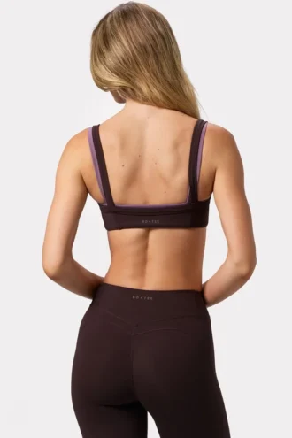 Soft Active Sport-BH mit Nahtdetails in Espresso