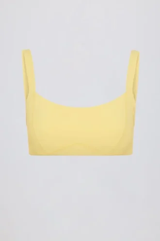 Soft Active Sport-BH mit Nahtdetails in Lemon