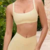Soft Active Sport-BH mit Nahtdetails in Lemon Soft Active Sport-BH mit Nahtdetails in Lemon