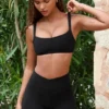 Soft Active Sport-BH mit Nahtdetails in Schwarz Soft Active Sport-BH mit Nahtdetails in Schwarz