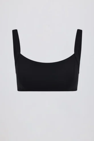 Soft Active Sport-BH mit Nahtdetails in Schwarz