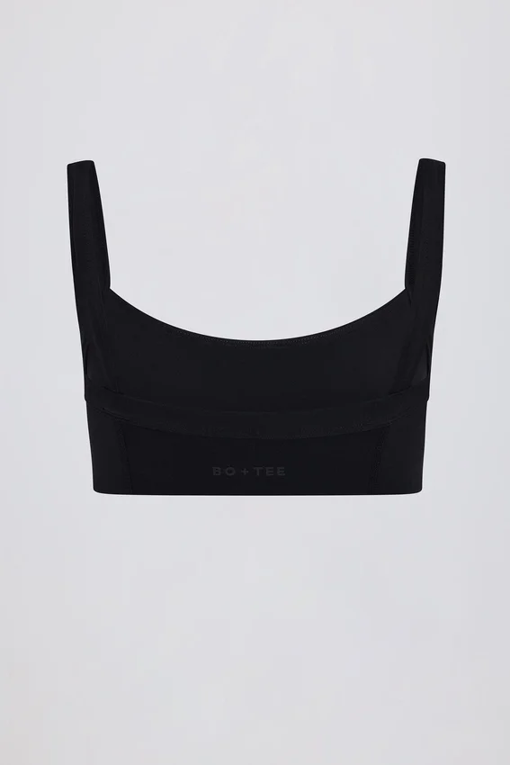 Soft Active Sport-BH mit Nahtdetails in Schwarz Soft Active Sport-BH mit Nahtdetails in Schwarz