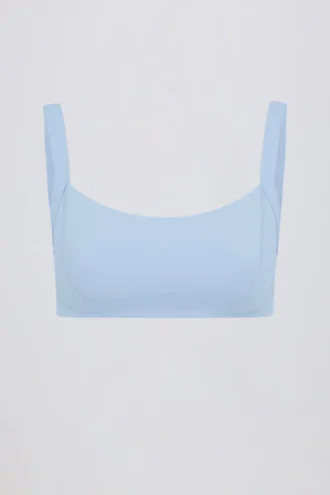 Soft Active Sport-BH mit Nahtdetails in Sky