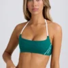 Soft Active Sport-BH mit Rundhalsausschnitt in Varsity Green