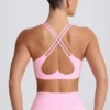 Soft Active Sport-BH mit V-Ausschnitt in Baby Pink Soft Active Sport-BH mit V-Ausschnitt in Baby Pink