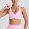 Soft Active Sport-BH mit V-Ausschnitt in Baby Pink Soft Active Sport-BH mit V-Ausschnitt in Baby Pink