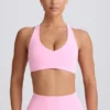 Soft Active Sport-BH mit V-Ausschnitt in Baby Pink Soft Active Sport-BH mit V-Ausschnitt in Baby Pink