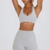 Soft Active Sport-BH mit V-Ausschnitt in Grau Soft Active Sport-BH mit V-Ausschnitt in Grau