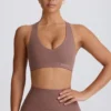 Soft Active Sport-BH mit V-Ausschnitt in Mocha Soft Active Sport-BH mit V-Ausschnitt in Mocha