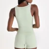 Soft Active Tanktop in Salbei meliert Soft Active Tanktop in Salbei meliert