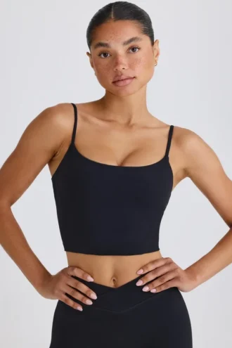 Soft Active Tanktop in Schwarz