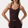 Soft Active Tanktop mit Herzausschnitt in Espresso Soft Active Tanktop mit Herzausschnitt in Espresso