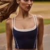 Soft Active Tanktop mit Lagenlook in Classic Navy Soft Active Tanktop mit Lagenlook in Classic Navy