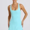 Soft Active Tennis-Kleid mit offenem Rücken in Aqua Soft Active Tennis-Kleid mit offenem Rücken in Aqua