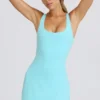 Soft Active Tennis-Kleid mit offenem Rücken in Aqua Soft Active Tennis-Kleid mit offenem Rücken in Aqua