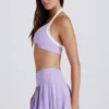 Soft Active Tennisrock mit Plissee und niedriger Taille in Lila Soft Active Tennisrock mit Plissee und niedriger Taille in Lila