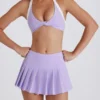 Soft Active Tennisrock mit Plissee und niedriger Taille in Lila Soft Active Tennisrock mit Plissee und niedriger Taille in Lila